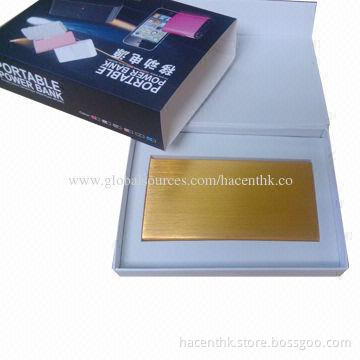 10,000mAh Super Slim Gold 5s Dual USB Power Bank